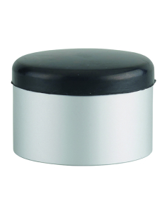Butoir à visser, fixation au sol, aluminium, bague caoutchouc,Ø40x29mm, argent - THIRARD Butoir à visser