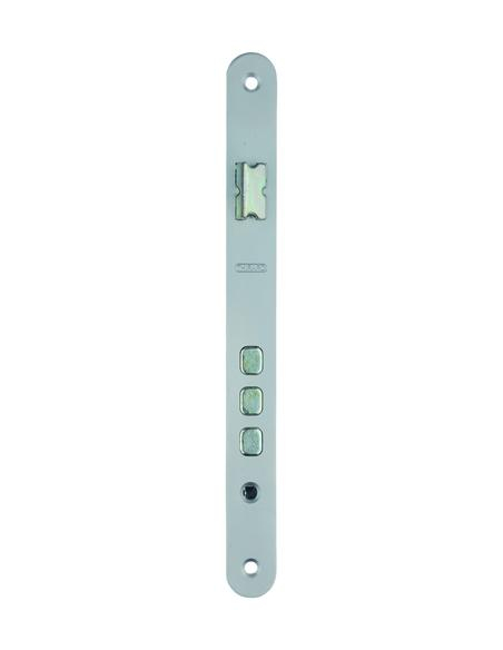 Boitier de serrure encastrable à cylindre pour porte d'entrée, axe 50mm, entraxe 85mm, bouts ronds, chrome - THIRARD Serrures...