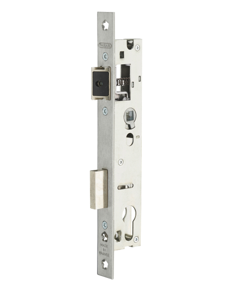 Boitier de serrure encastrable à cylindre pour porte métallique, axe 30mm, entraxe 92mm, bouts carrés - THIRARD Serrures enca...