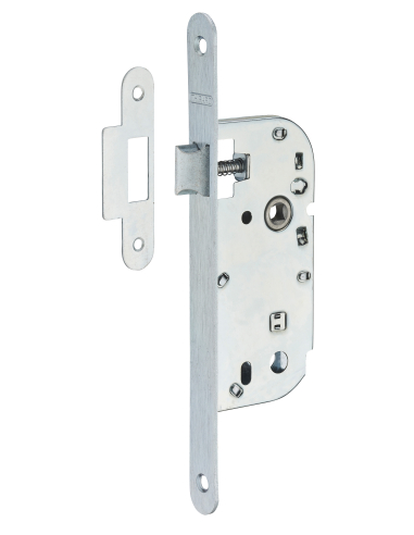 Serrure encastrable pour porte intérieure, axe 40mm, bouts ronds, zinc - THIRARD Serrures encastrables