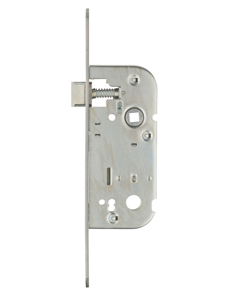 Serrure encastrable NF pour porte intérieure, axe 40mm, bouts ronds, inox - THIRARD Serrures encastrables