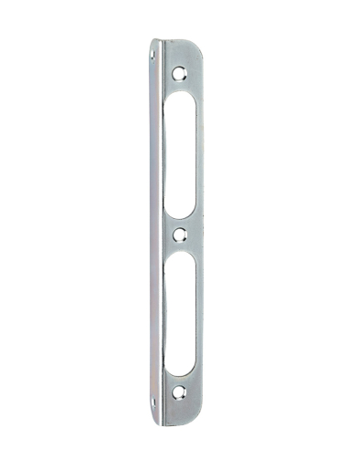 Gâche équerre zinguée à bouts ronds, retour 8mm, hauteur 170mm - THIRARD Gâche de porte