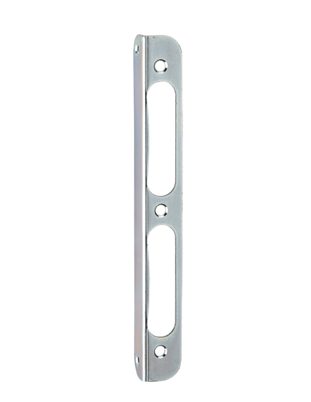 Gâche équerre zinguée à bouts ronds, retour 8mm, hauteur 170mm - THIRARD Gâche de porte