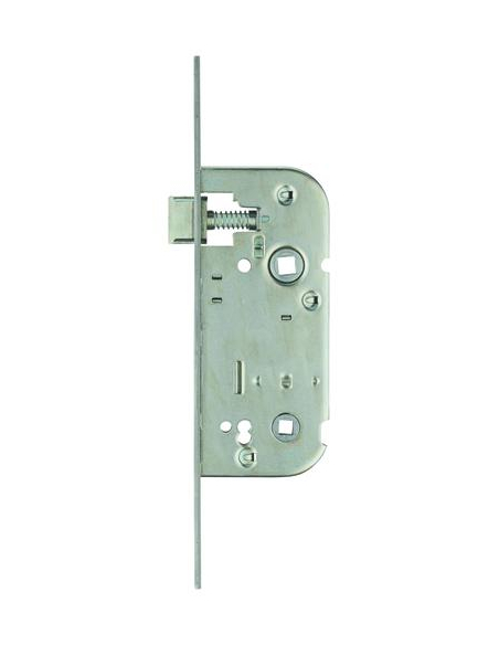 Serrure encastrable NF à condamnation pour porte de salle de bain et toilettes, axe 40mm, bouts carrés, inox - THIRARD Serrur...