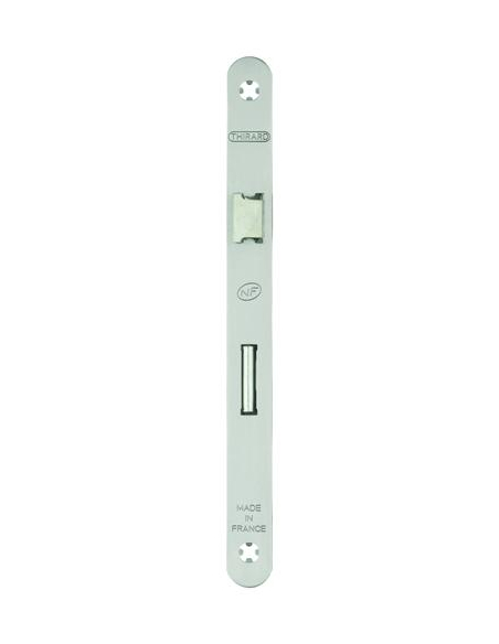 Serrure encastrable NF à condamnation pour porte de salle de bain et toilettes, axe 40mm, bouts carrés, inox - THIRARD Serrur...