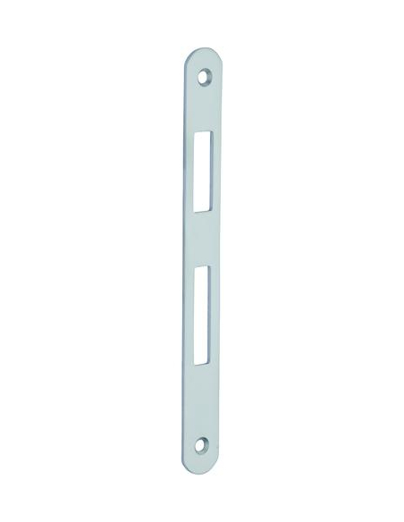 Serrure encastrable à clé pour porte de chambre, axe 40mm, bouts ronds, 1 clé, têtière chrome opaque - THIRARD Serrures encas...