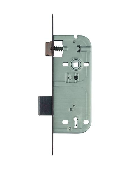 Boitier de serrure encastrable à clé pour porte de chambre, axe 40mm, entraxe 90mm, bouts ronds, bronze - THIRARD Serrures en...