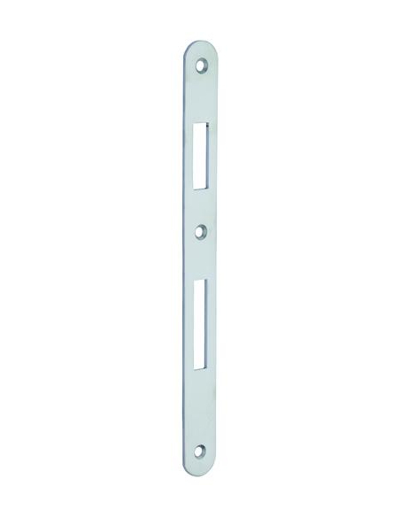 Boitier de serrure encastrable à clé pour porte de chambre, axe 40mm, entraxe 90mm, bouts ronds, chrome opaque - THIRARD Serr...