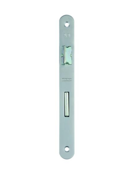 Serrure encastrable à clé pour porte de chambre, axe 45mm, bouts ronds, 1 clé, têtière chrome opaque - THIRARD Serrures encas...