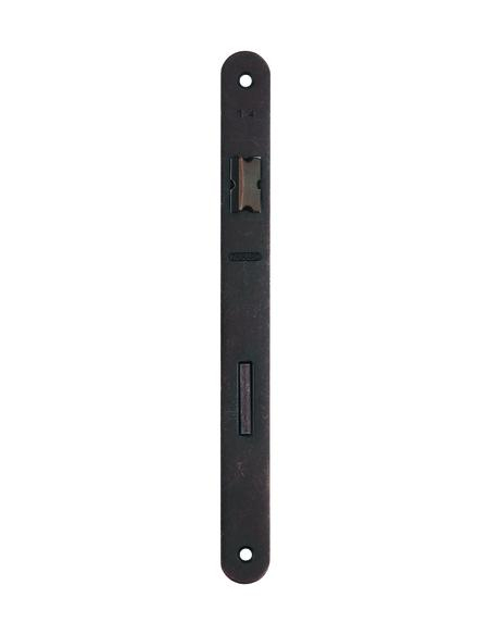 Boitier de serrure encastrable à clé pour porte de chambre, axe 45mm, entraxe 90mm, bouts ronds, bronze - THIRARD Serrures en...