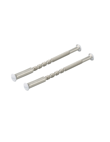 Jeu de 2 vis sécables avec douilles, M4 x 50mm, blanches - THIRARD Accessoires de poignée