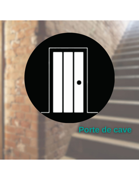 Verrou sans bouton Capital, pour porte de cave, cylindre 40mm, acier, 3 clés, époxy bronze - THIRARD Verrous