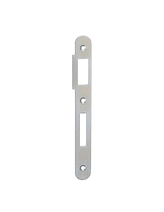 Gâche pour serrure à encastrée zinguée à bouts ronds, avec traine 3mm, hauteur 170mm - THIRARD Gâche de porte
