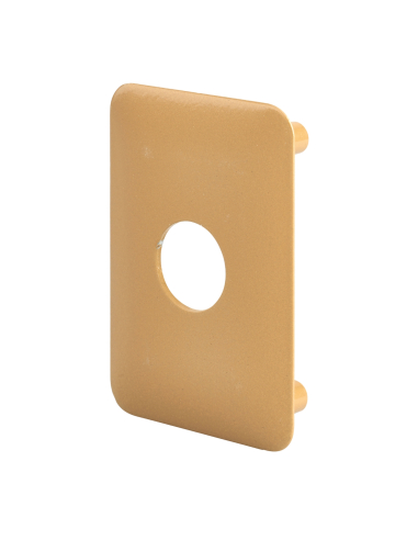 Plaque de renfort pour verrou Emeraude, fixation par vis, epoxy bronze - THIRARD Plaque de renfort