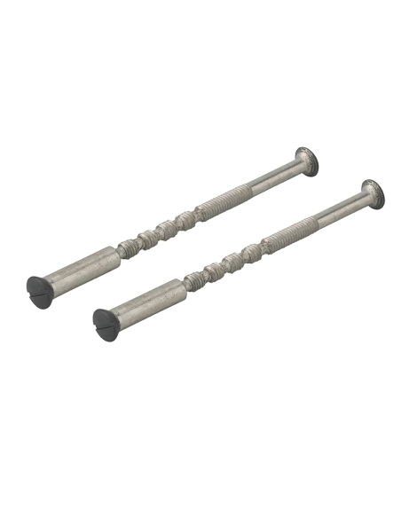 Ensemble de poignées pour porte de chambre Vesta trou de clé, carré 7mm, entr'axes 165mm, noir - THIRARD Poignée