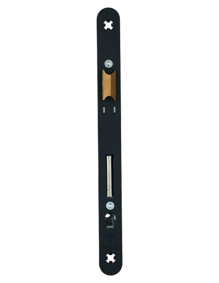 Boitier de serrure encastrable d'urgence type M à cylindre, axe 50mm, bouts ronds, noir - THIRARD Serrures encastrables