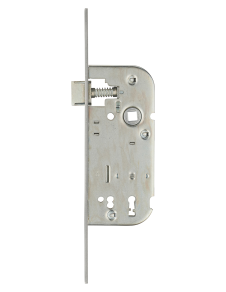 Serrure encastrable NF à clé pour porte de chambre, axe 40mm, bouts carrés, inox, 1 clé - THIRARD Serrures encastrables