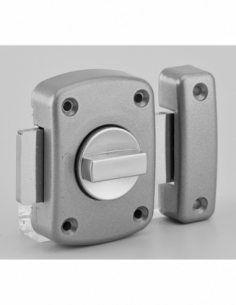 Verrou à bouton Alouette pour porte intérieure, 50mm, acier, chromé brillant - THIRARD Verrou de meuble