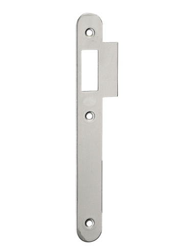 Gâche pour serrure à encastrée bec de cane, zinguée à bouts ronds, hauteur 170mm - THIRARD Gâche de porte