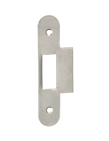 Gâche pour serrure à encastrer, brut à bouts ronds, hauteur 100mm - THIRARD Gâche de porte