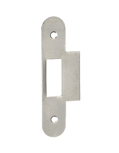 Gâche pour serrure à encastrer, brut à bouts ronds, hauteur 100mm - THIRARD Gâche de porte