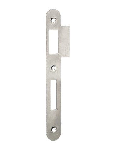 Gâche pour serrure à encastrer, brut à bouts ronds, traine 1.2cm, hauteur 170mm - THIRARD Gâche de porte