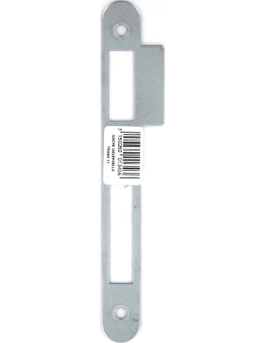 Gâche universelle pour serrure à encastrer, zinguée à bouts ronds, traine 1.2cm, hauteur 170mm - THIRARD Gâche de porte