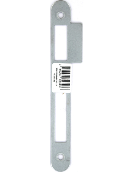 Gâche universelle pour serrure à encastrer, zinguée à bouts ronds, traine 1.2cm, hauteur 170mm - THIRARD Gâche de porte