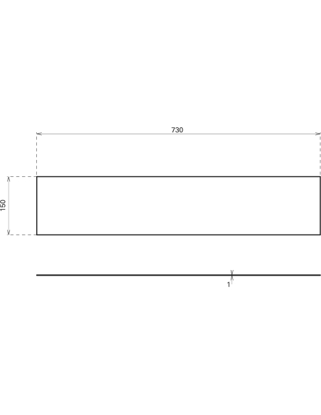 Plinthe de bas de porte, aluminium, 150x370 mm, avec adhésif - THIRARD Equipement