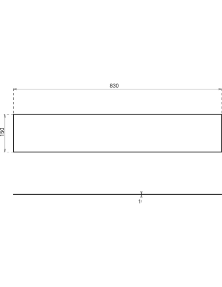 Plinthe de bas de porte, inox, 150x830 mm, avec adhésif - THIRARD Equipement