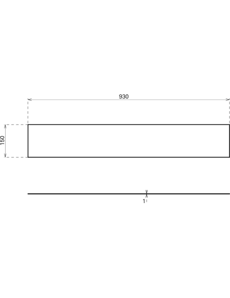 Plinthe de bas de porte, inox brossé, 150x930 mm, avec adhésif - THIRARD Equipement
