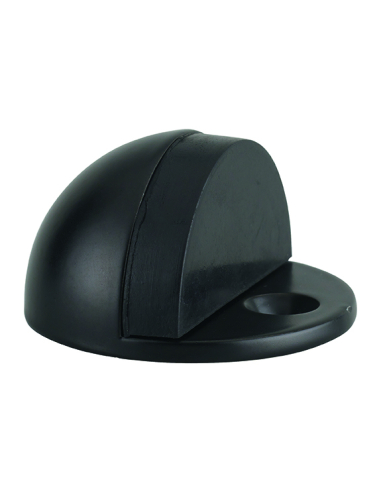 Butoir à visser, fixation au sol, 1/2 boule, Ø44x25mm, noir - THIRARD Equipement