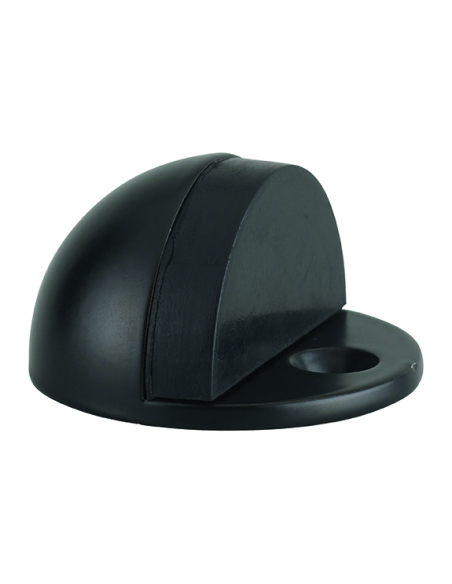 Butoir à visser, fixation au sol, 1/2 boule, Ø44x25mm, noir - THIRARD Equipement