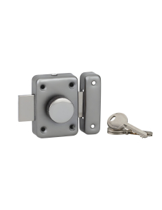 Verrou à bouton Alouette pour porte intérieure, 50mm, acier, chromé brillant - THIRARD Verrou de meuble