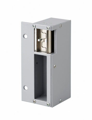 Gâche électrique pour serrure verticale en applique, réversible, 12V, compatible extérieur, gris - THIRARD FBA