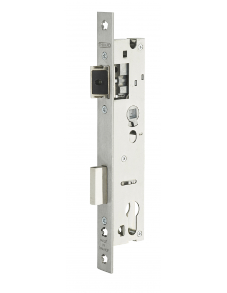 Boitier de serrure à cylindre pour porte d'entrée, axe 26 mm, entr'axe 92 mm, bouts carrés - THIRARD FBA