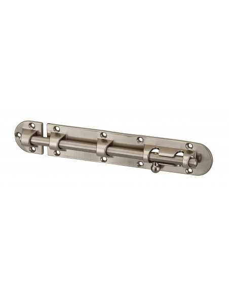 Targette pour meuble, 200mm, nickel satin, pêne rond - Thirard Targette
