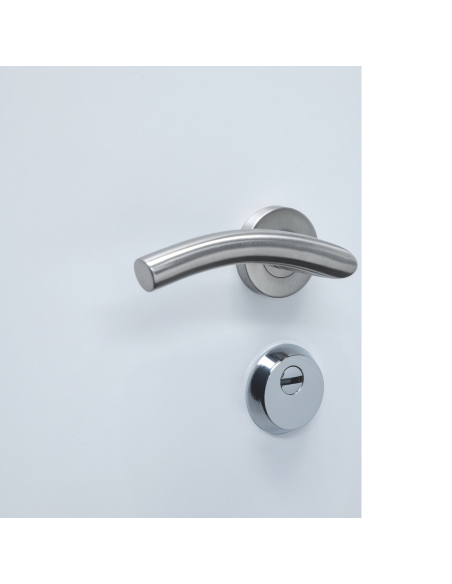 Paire de béquilles pour porte, carré 7x110mm, inox - THIRARD Poignée sur rosace