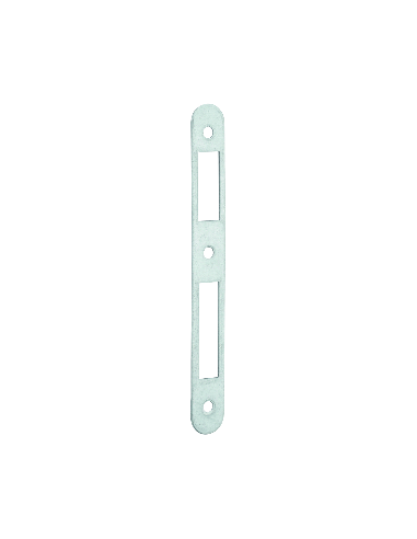 Gâche pour serrure à encastrée zinguée à bouts ronds, sans traine, hauteur 170mm - THIRARD Gâche de porte