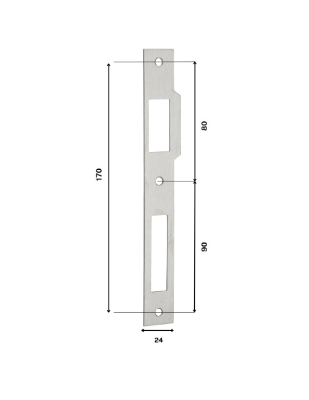 Boitier de serrure encastrable à cylindre pour menuiserie métallique, axe 25mm, bouts carrés, zingué - THIRARD Serrures encas...