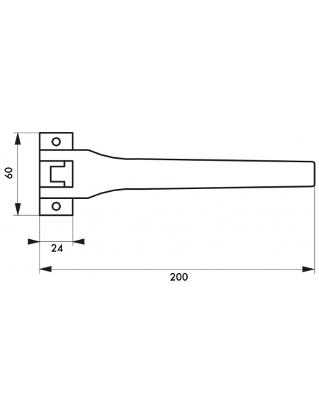 Ferme-porte automatique à l'équerre pour porte légère, anodisé argent - SERRUPRO Ferme porte