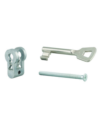 Adaptateur à clé pour serrure à encastrer à cylindre profilé européen Accessoires de serrure encastrable