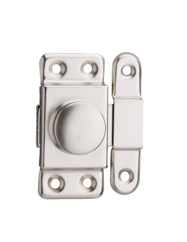 Verrou pour porte d'ameublement, 35mm, acier nickelé - THIRARD Verrou de meuble
