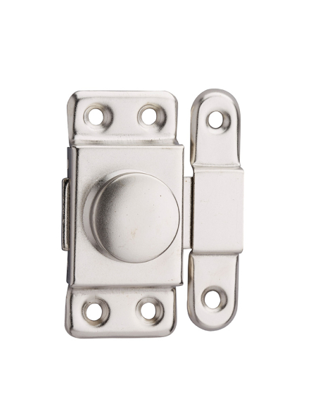 Verrou pour porte d'ameublement, 35mm, acier nickelé - THIRARD Verrou de meuble
