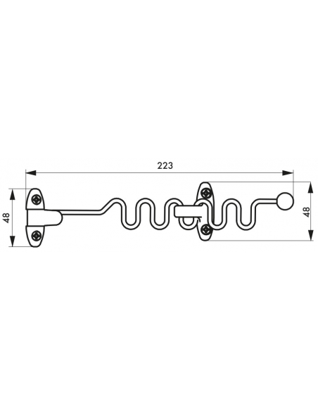 Entrebâilleur de fenêtre, 1 ou 2 vantaux, chromé - THIRARD Entrebâilleur