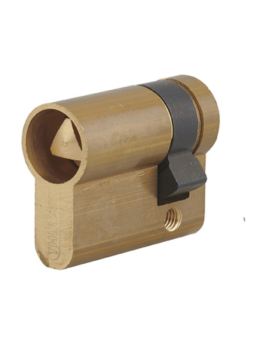 Demi-cylindre triangle interne ascenseur 9mm profilé HG, panneton orientable,30x10mm, laiton - THIRARD FBA