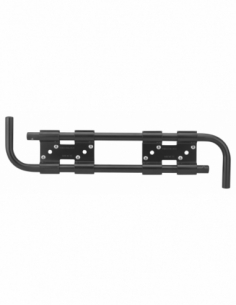 Double barre de sécurité pour volet bois, acier, Ø16x430mm, zingué noir - THIRARD FBA