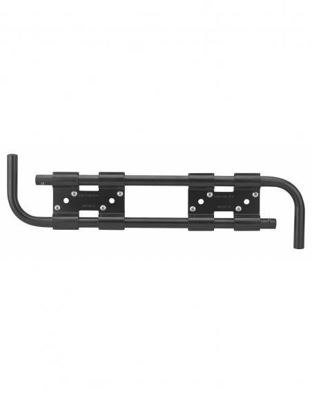 Double barre de sécurité pour volet bois, acier, Ø16x430mm, zingué noir - THIRARD FBA