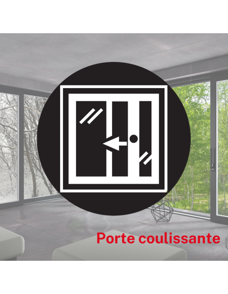 Boitier de serrure encastrable à crochet à cylindre pour porte coulissante, axe 50mm, bouts ronds - THIRARD FBA