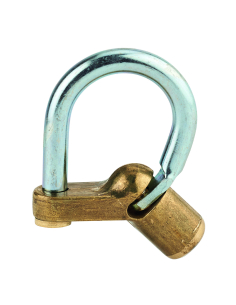 Cadenas d’artillerie 129 , talon coudé, anse acier zingué, vis demi-lune - THIRARD Cadenas d'artillerie